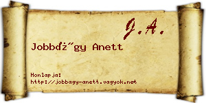 Jobbágy Anett névjegykártya
